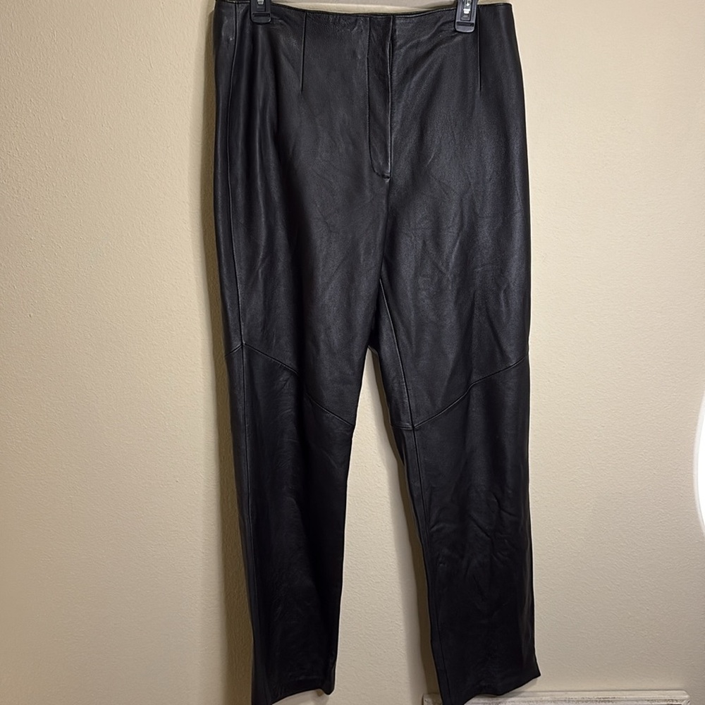 Willie Smith Collection Vintage Black Lambskin Pants Size 12